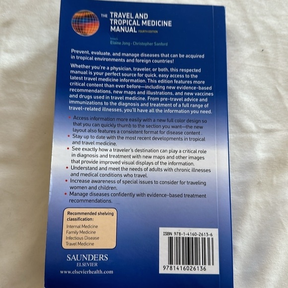 The travel and tropical medicine, manual fourth edition 2008 Saunders - Picture 4 of 5